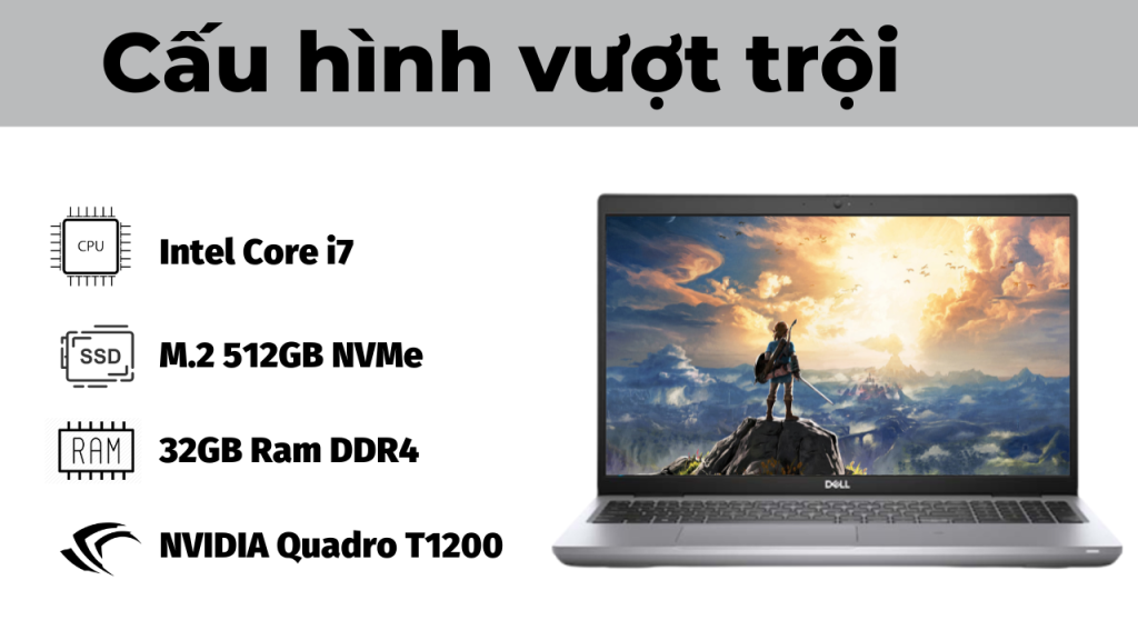 Giá Laptop Dell Precision 3561 Cũ Siêu Rẻ - Trả Góp 0%